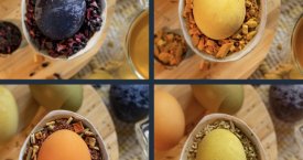 Kiaušinių marginimas arbata: natūralu ir paprasta