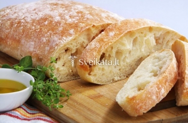 Itališka duonelė čiabata (ciabatta)