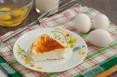 Lengvas ir purus orkaitėje keptas omletas